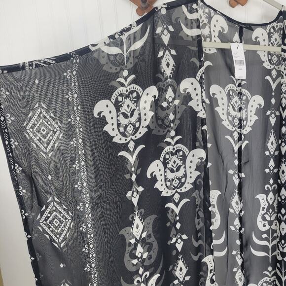 NWT Lane Bryant Maxi Chiffon Cover Up One Size - Picture 5 of 10